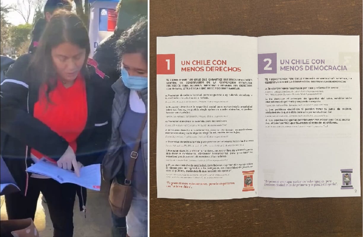 Acusan a ex convencional Constanza Hube de repartir mentiras sobre nueva Constitución en Los Ángeles