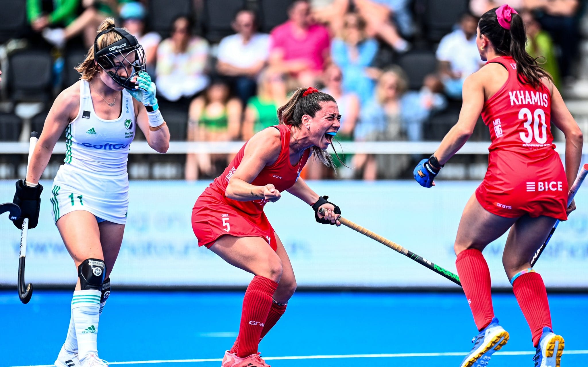 ¡Históricas! Las Diablas abrocharon su primer triunfo en el Mundial de Hockey
