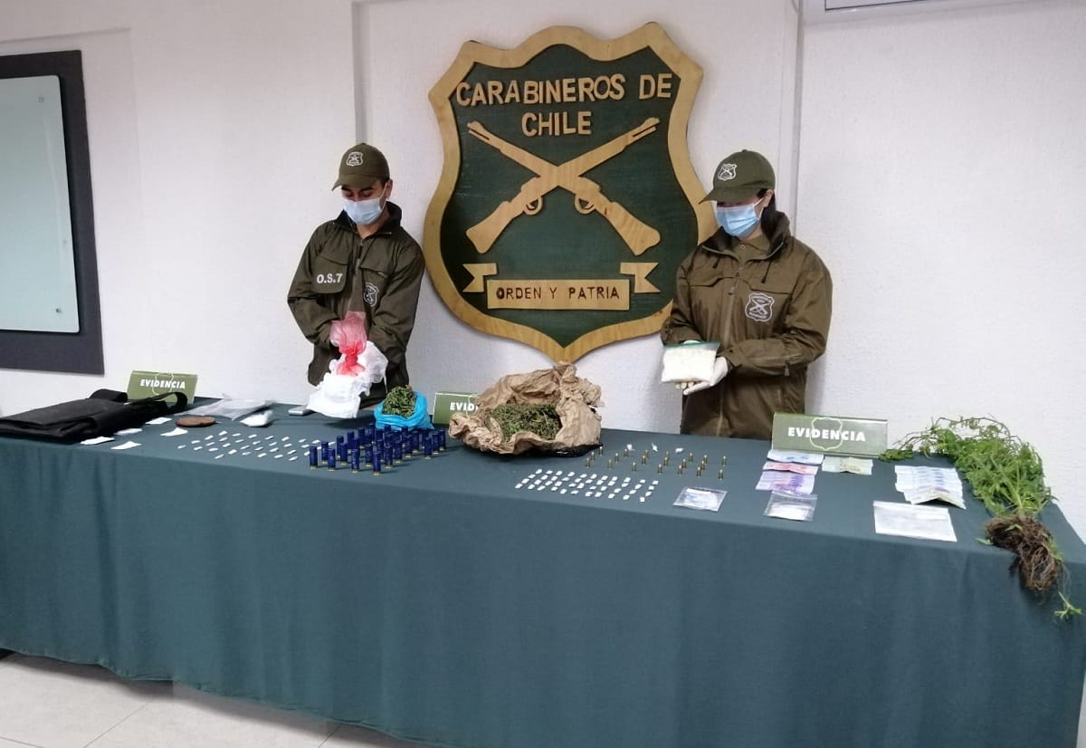 Antisociales escondían droga al interior de pañal de bebé en la Provincia de Arauco