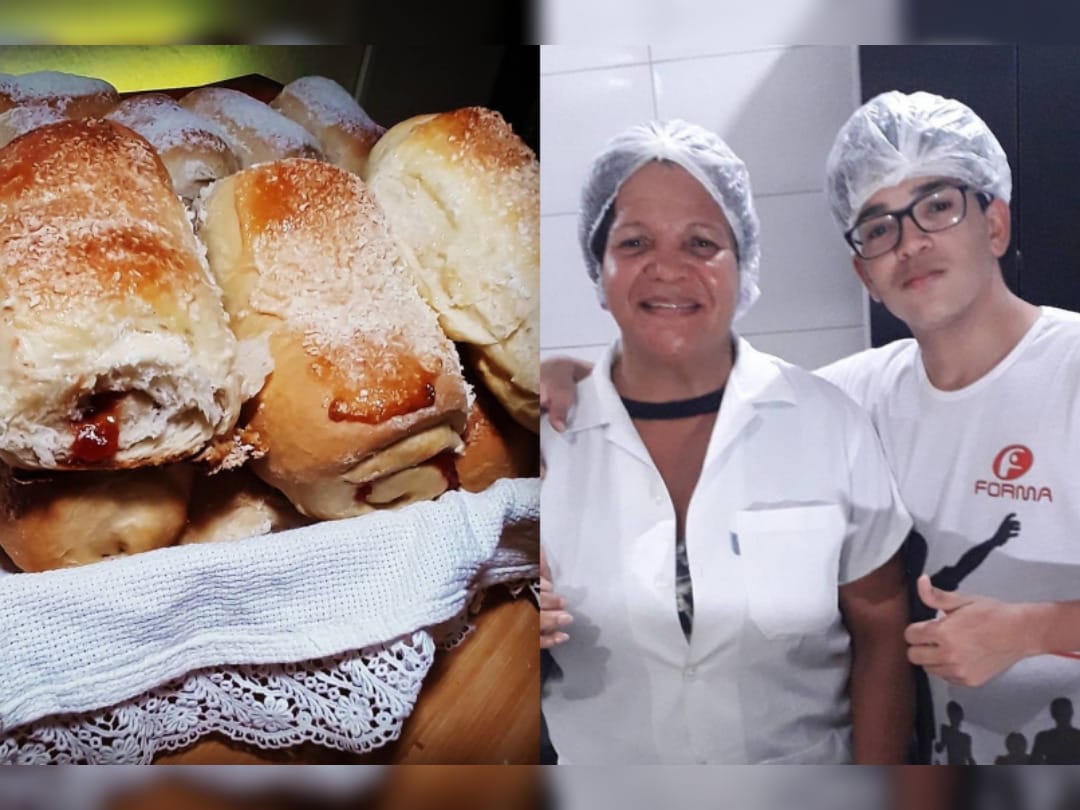 Joven sale a vender el pan que hace con su mamá para ayudarla a crear un negocio: “Para que pueda hacer lo que le gusta”