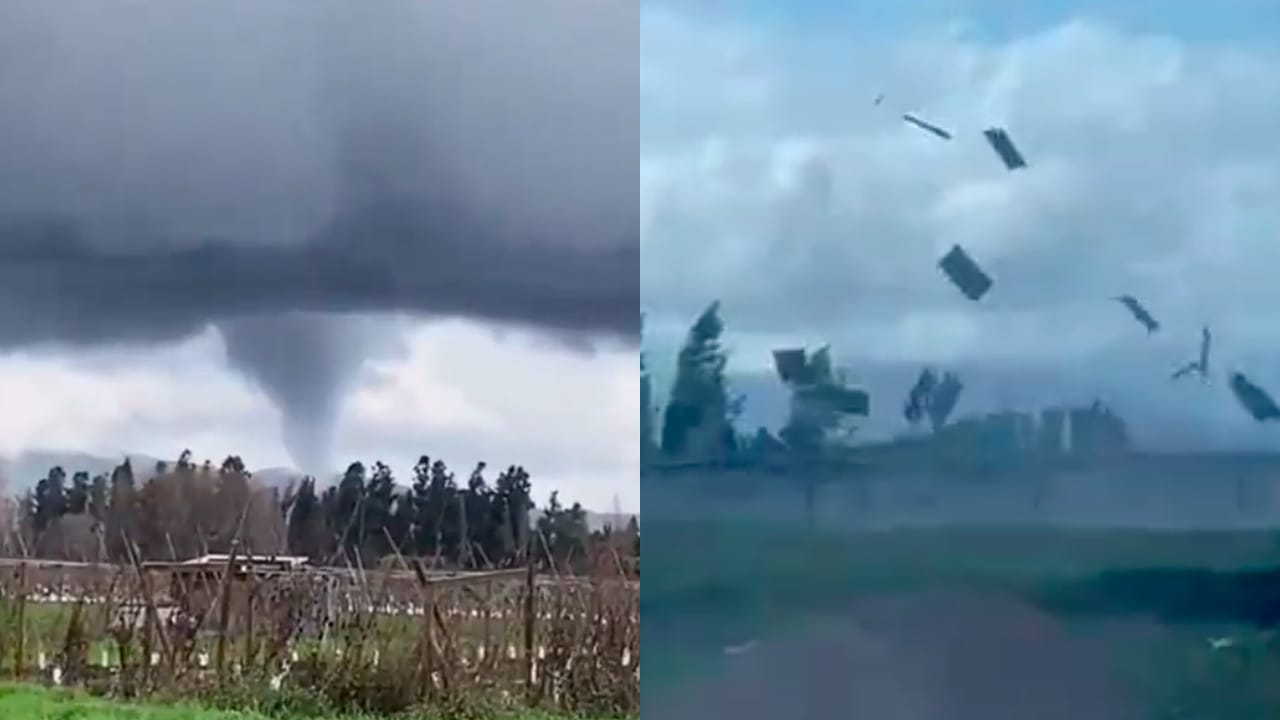 ¿Un tornado en el país? Inusual fenómeno climático dejó daños en estructuras y árboles