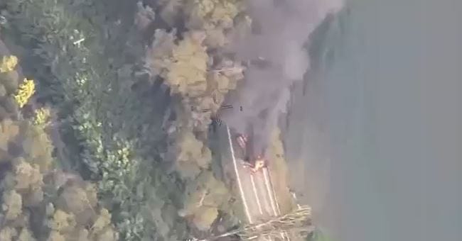 Dos camiones forestales fueron destruídos durante ataque incendiario en Contulmo