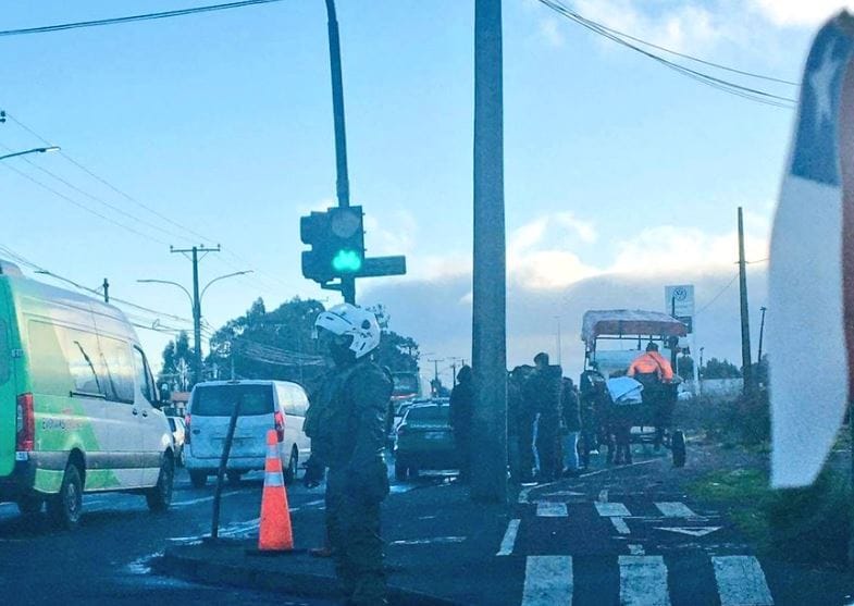 Con carretas bloquean Ruta 160 en protesta por fatal accidente en el que murieron 3 personas