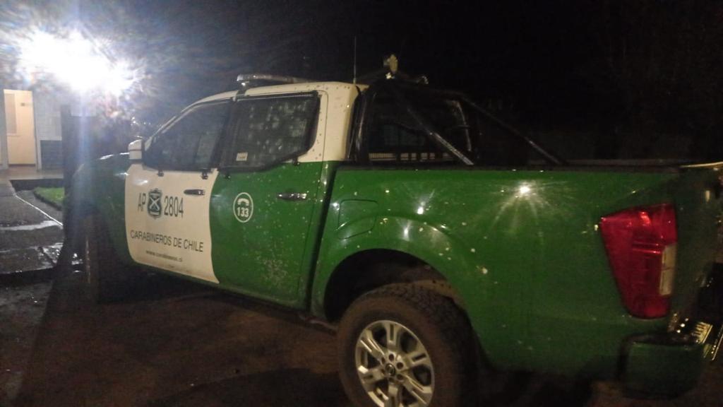 Encapuchados atacan a balazos retén de Carabineros de Púa en La Araucanía