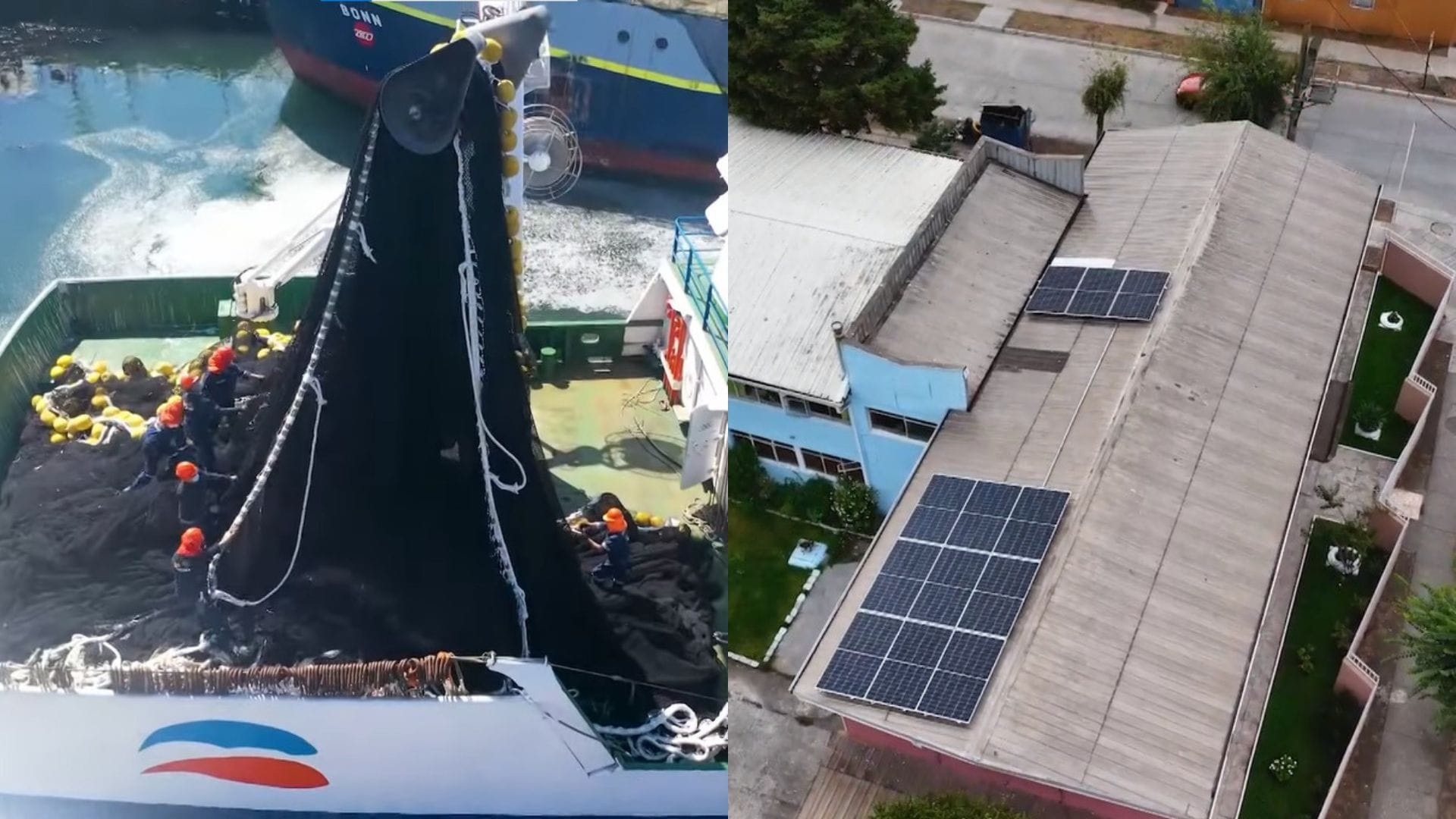 Convierten redes de pesca en desuso en paneles solares para albergue de Talcahuano