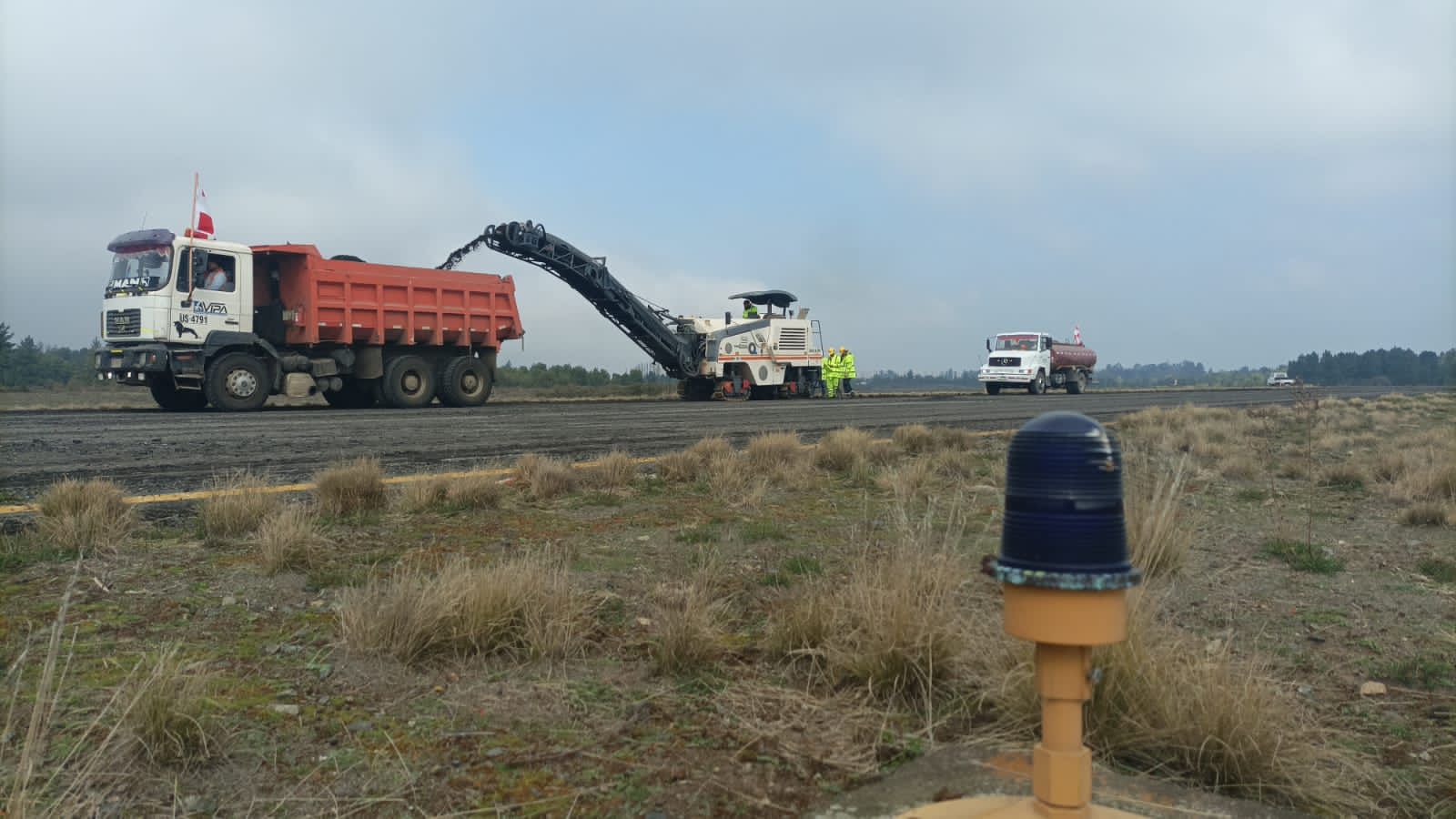 Comenzó millonaria inversión de mejoramiento en aeródromo María Dolores de Los Ángeles