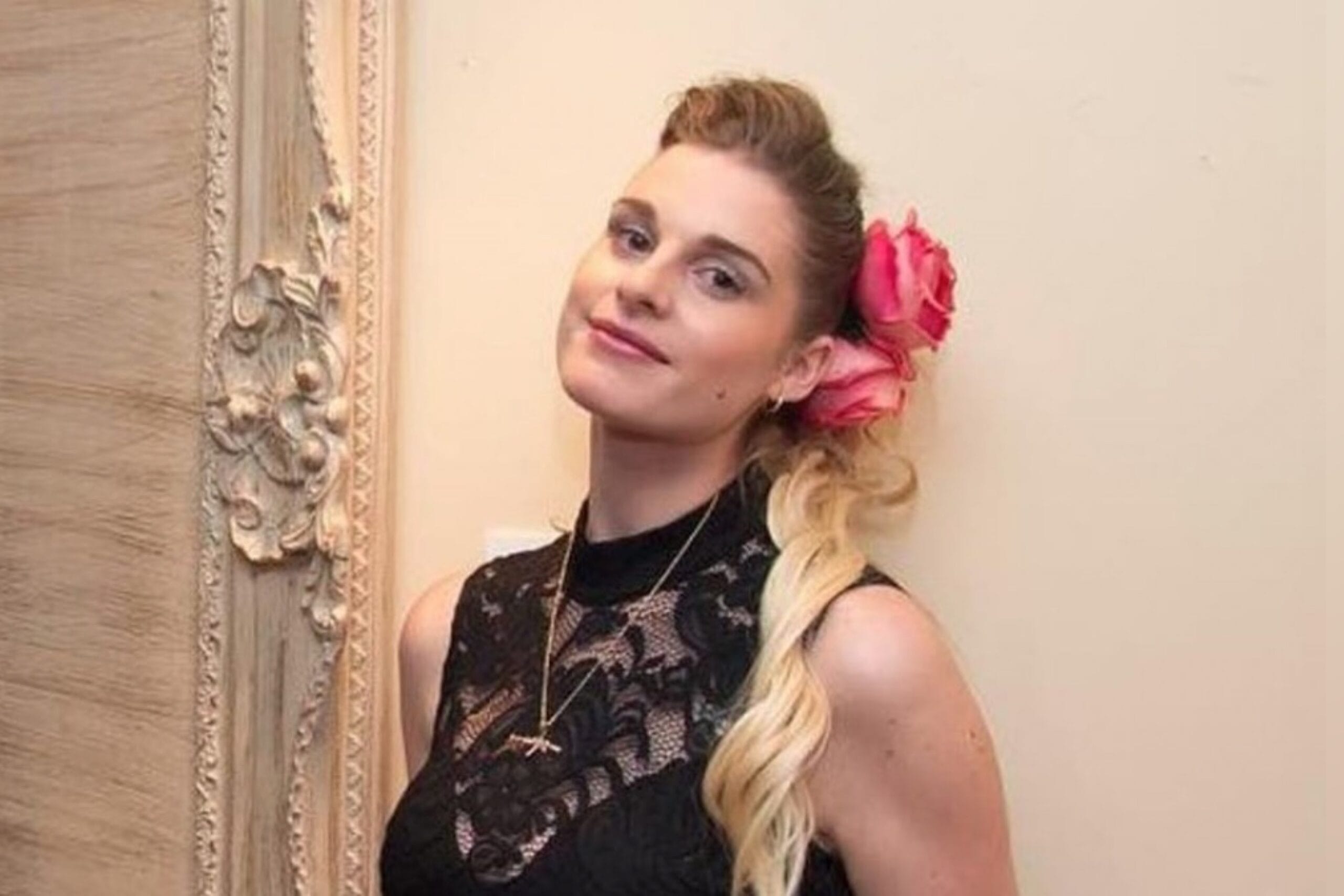 Con vestido negro: Tanza Varela compartió imágenes de su matrimonio