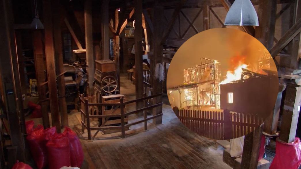 La historia del Molino Grollmus: El legado patrimonial destruido con ataque incendiario en Contulmo