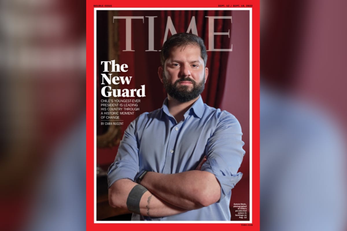 Gabriel Boric es portada de la revista Time: “Es un nuevo tipo de líder de izquierda”