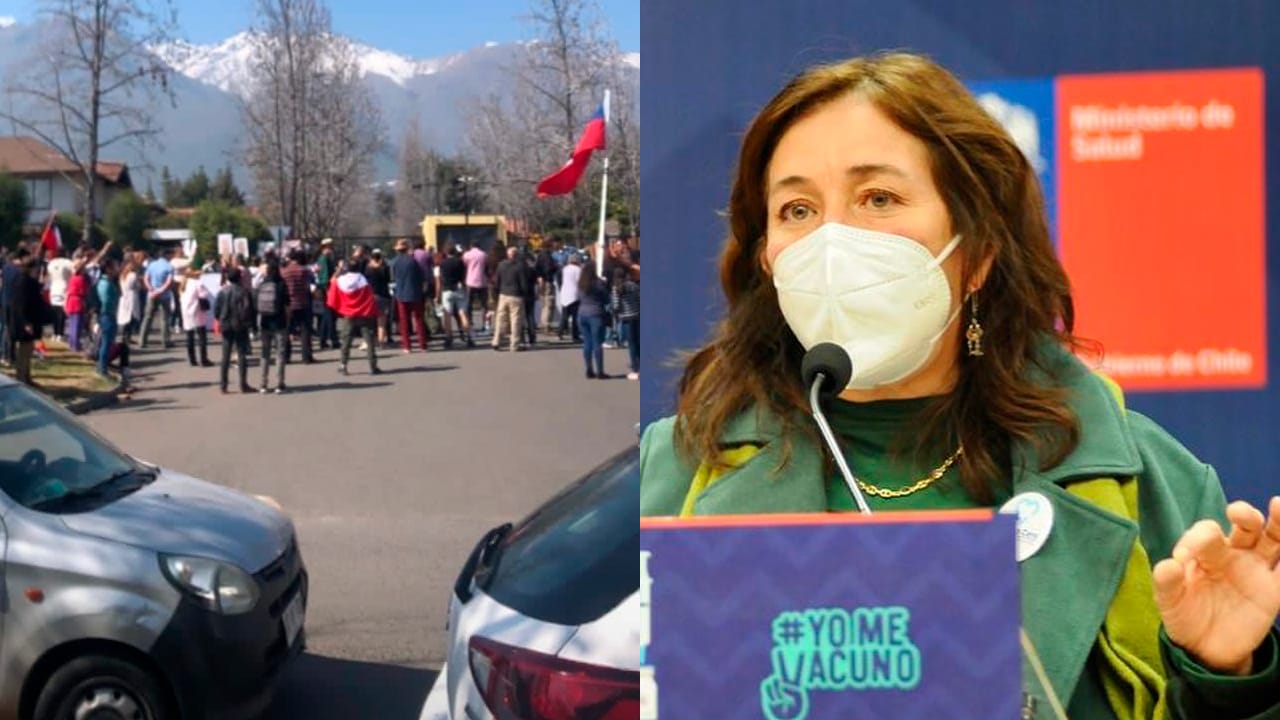 Grupo antivacunas “funó” a la ministra de Salud en su casa tras anuncio de la quinta dosis contra el Covid-19