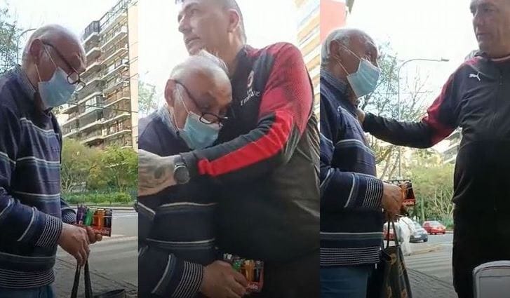 Abuelito jubilado vende encendedores en la calle para sobrevivir: Rompe en llanto tras bello gesto