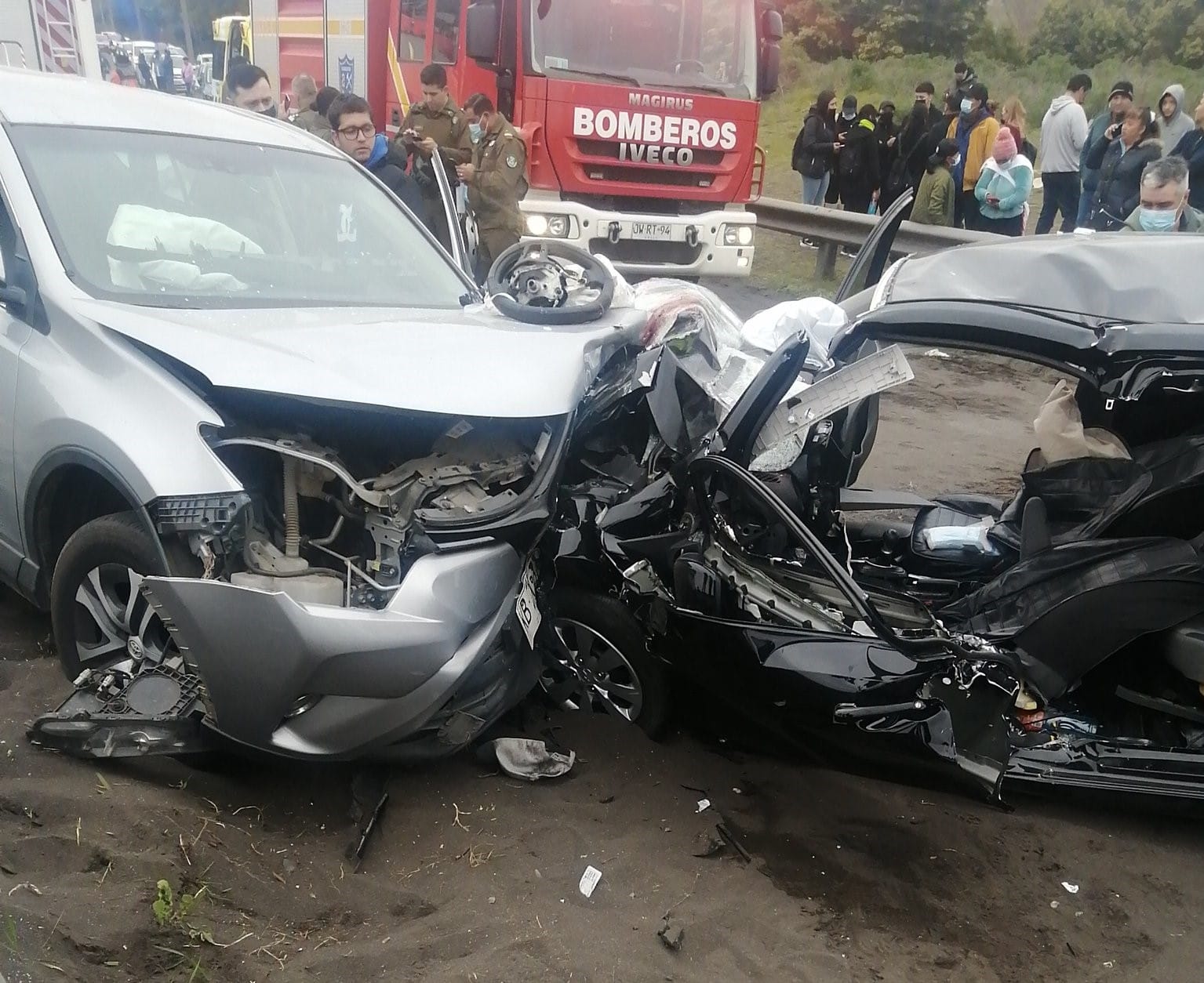 Accidente vehicular camino a Lenga dejó 7 heridos: Una persona quedó atrapada