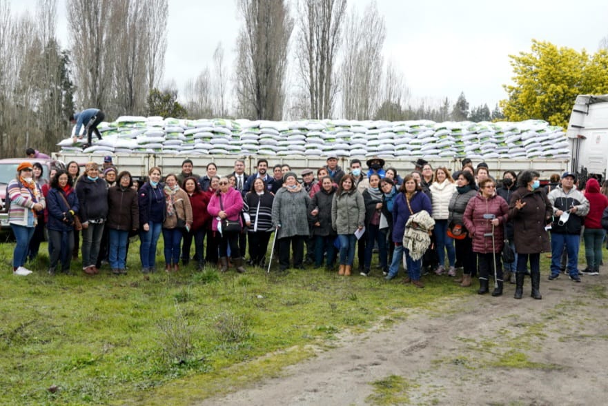 Comenzó entrega de 722 toneladas de fertilizantes para apoyar a más de 5.000 agricultores en Biobío