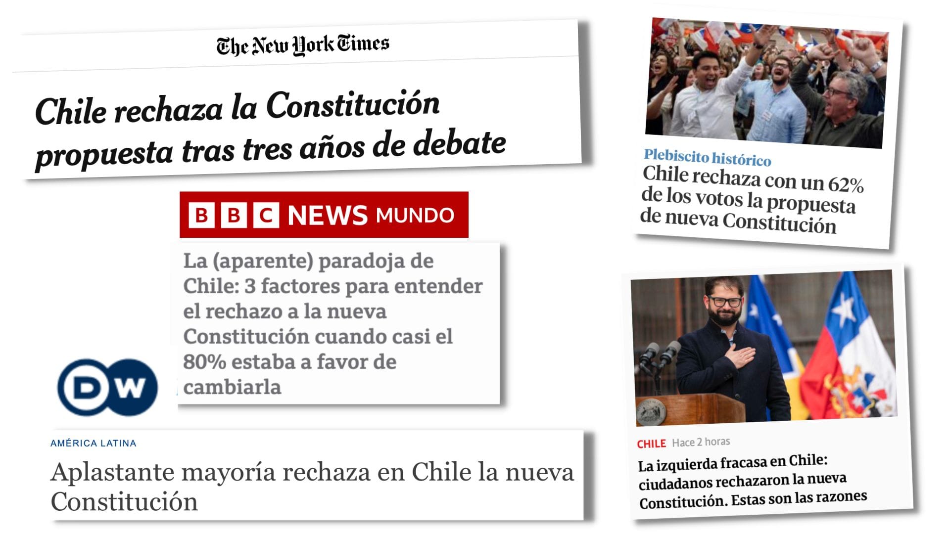 “La paradoja de Chile”: La reacción de medios internacionales ante resultados del plebiscito