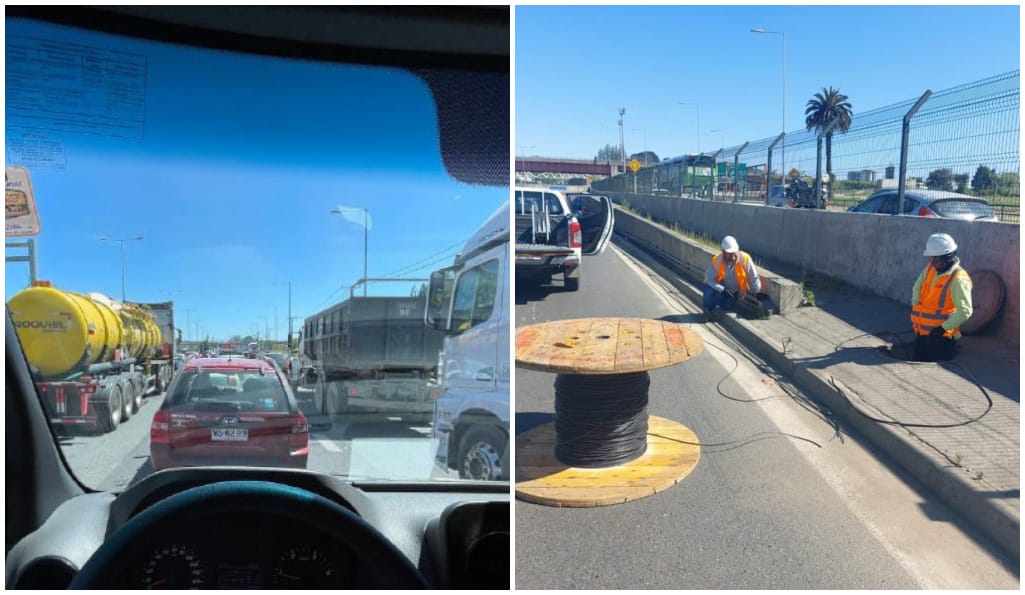 Enorme taco en acceso a Concepción: Paso soterrado se inundó tras robo de cables eléctricos