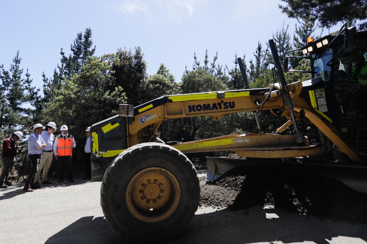 Mejoras de camino a Chome por Santuario de la Naturaleza de Hualpén presentan 55% de avance