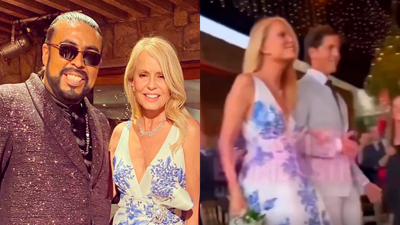 Revelan imágenes de la boda de Cecilia Bolocco: Su hijo la acompañó hasta el altar