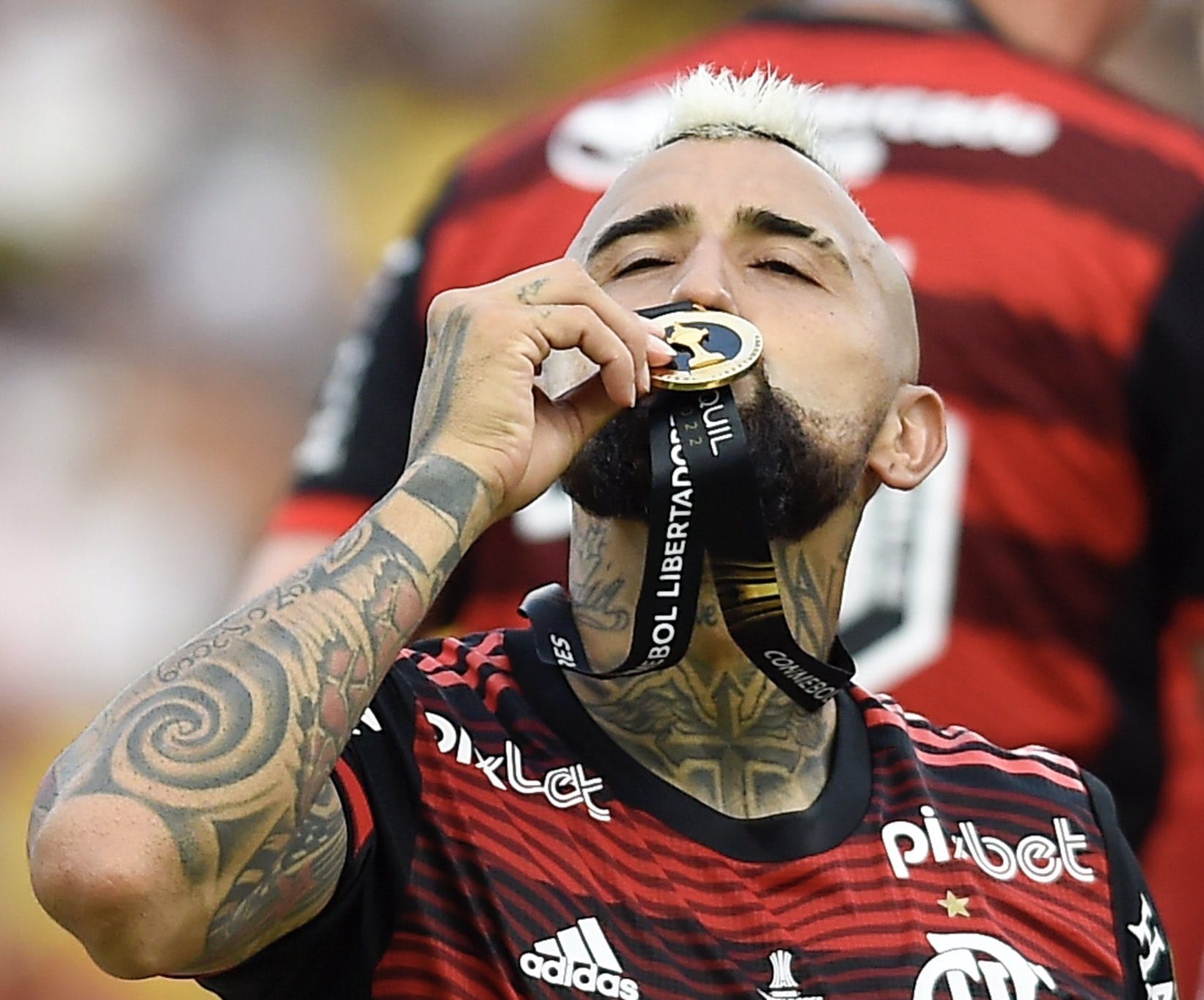 Así celebró Vidal su nuevo título