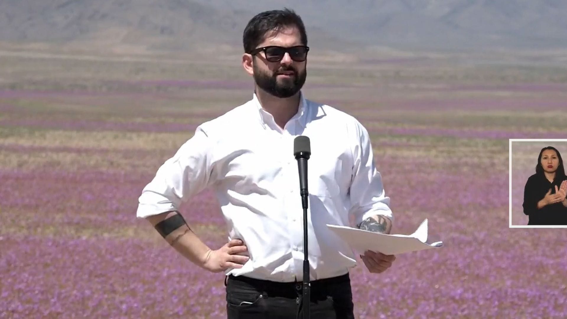 Presidente Boric anuncia la creación del Parque Nacional Desierto Florido en Atacama