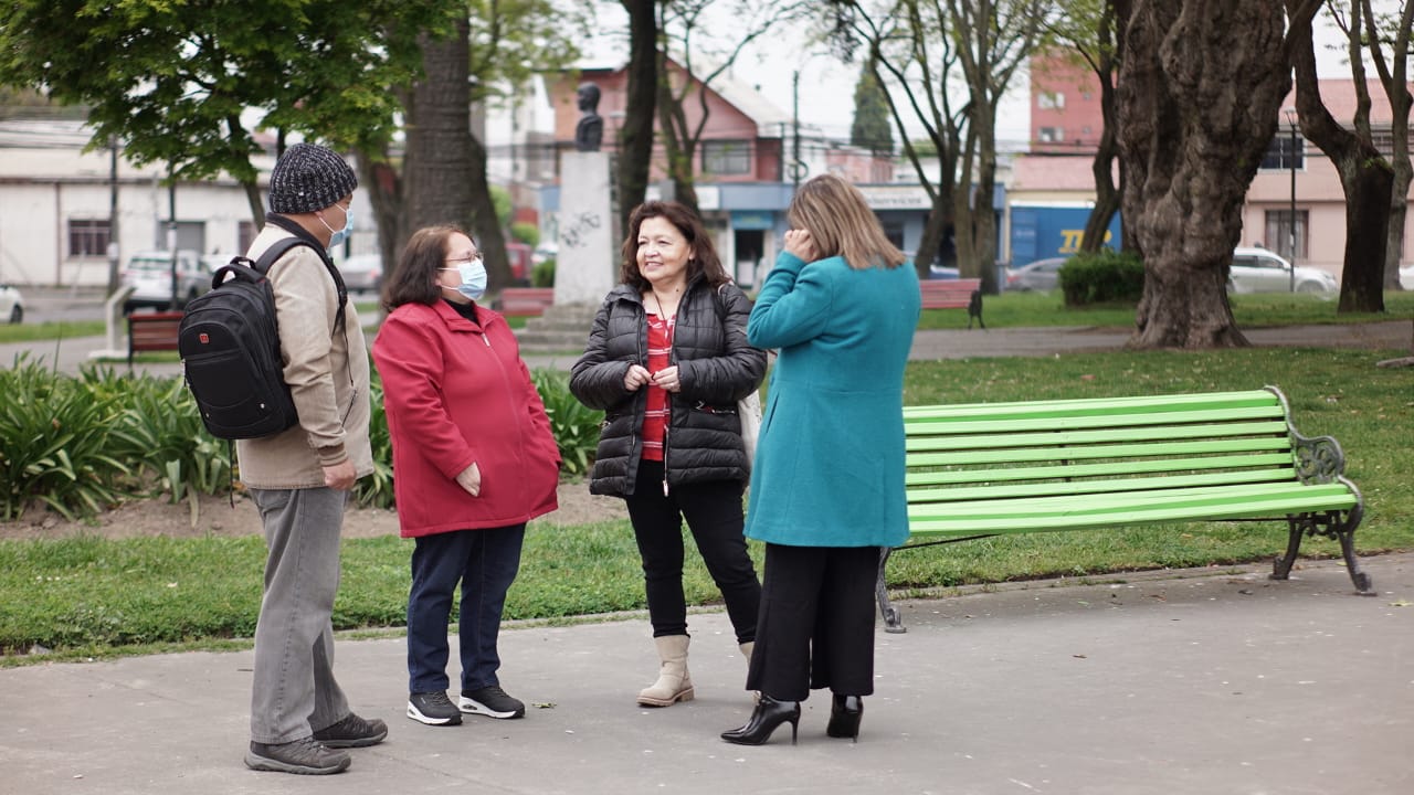 Campaña #HazTuParte: Penquistas pueden conversar sobre su salud mental en bancas verdes  del centro