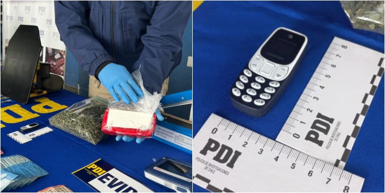 Atrapan a 5 mujeres y 4 hombres por tráfico en el Gran Concepción: Tenían llamativo “mini celular”