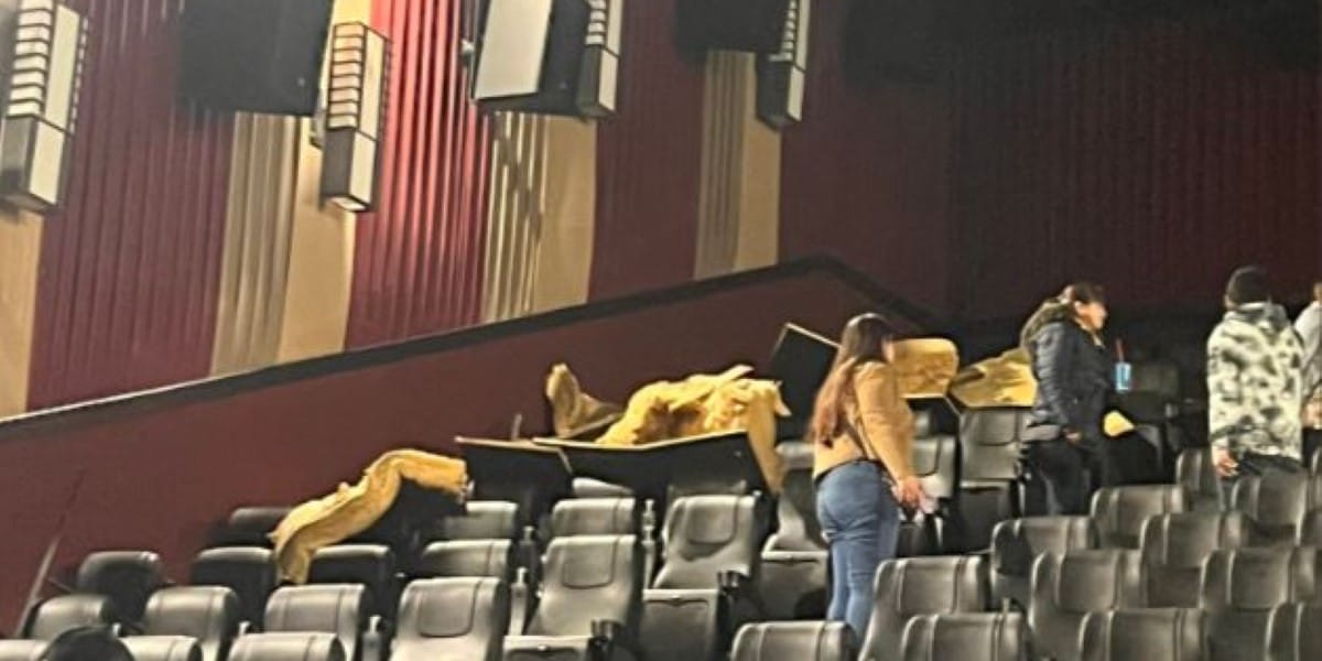 Concepción: Suspenden funciones en 4 salas de cine por caída de cielo falso durante el temblor