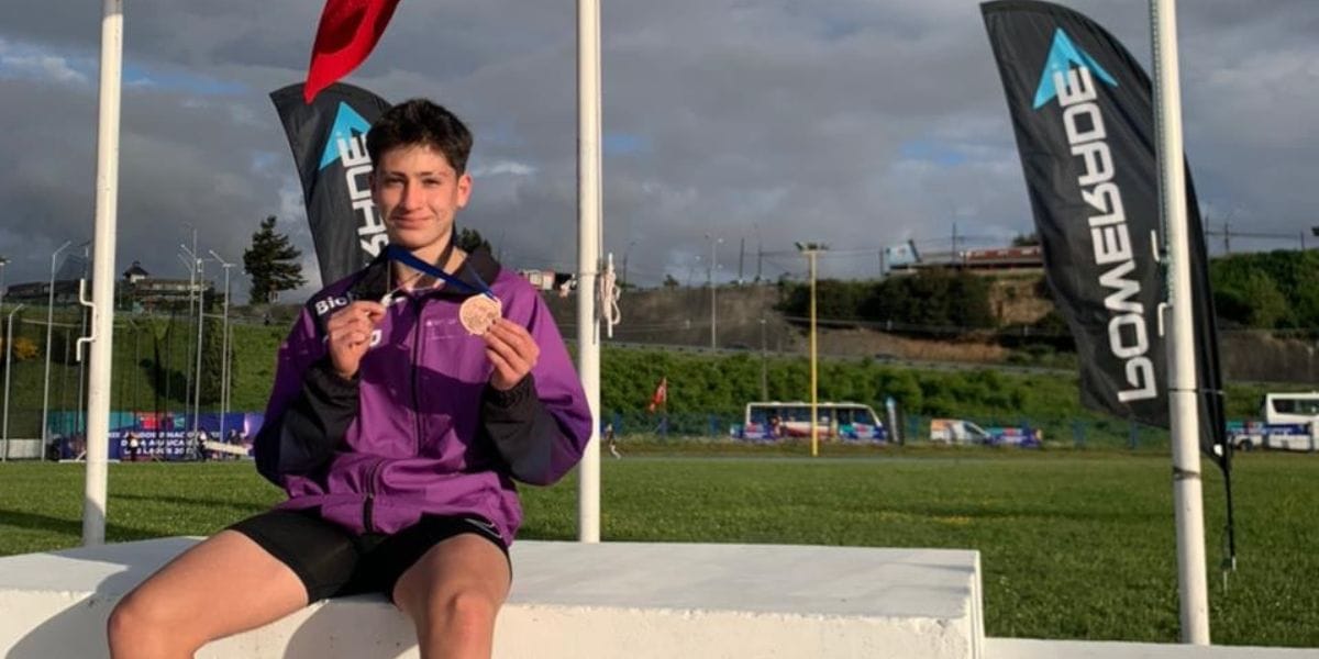 Pablo Sepúlveda, estudiante del Colegio Concepción se consolida como joven promesa del atletismo en Juegos Binacionales de la Araucanía