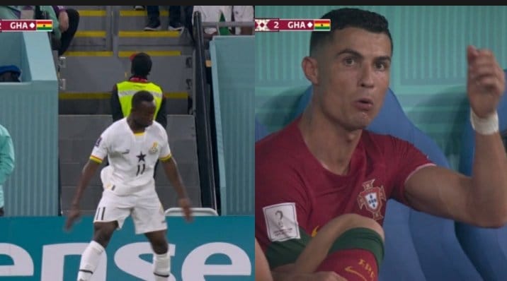 Le reacción del astro portugués al descuento de Ghana: Bukari celebró a lo Cristiano Ronaldo