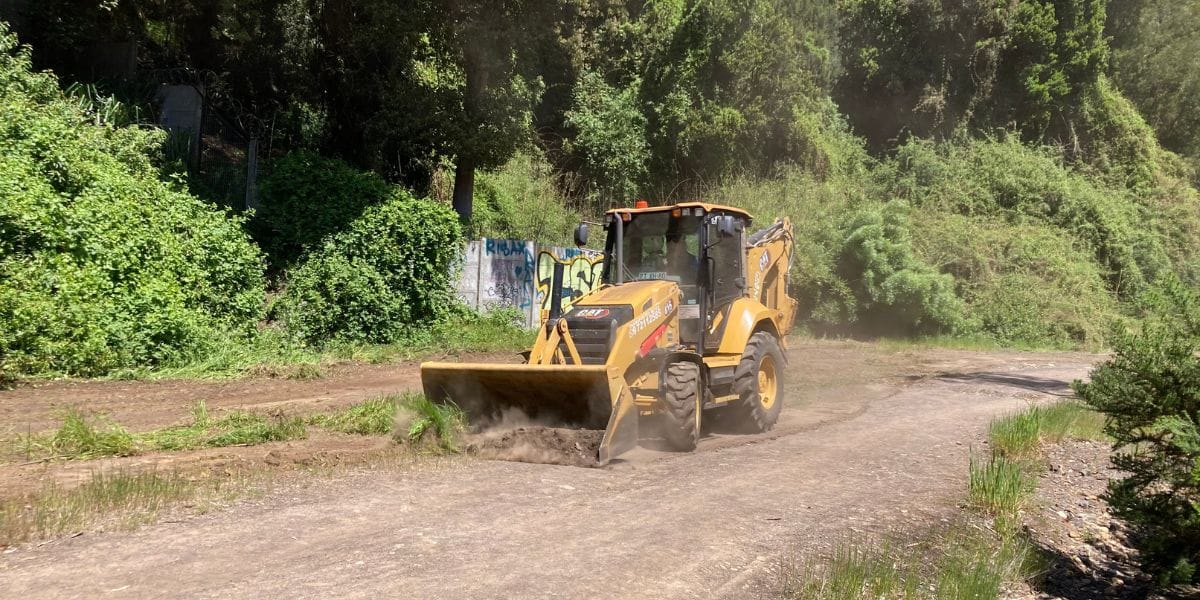 Crean cortafuegos para poder cuidar de incendios al Parque Isidora Cousiño de Lota