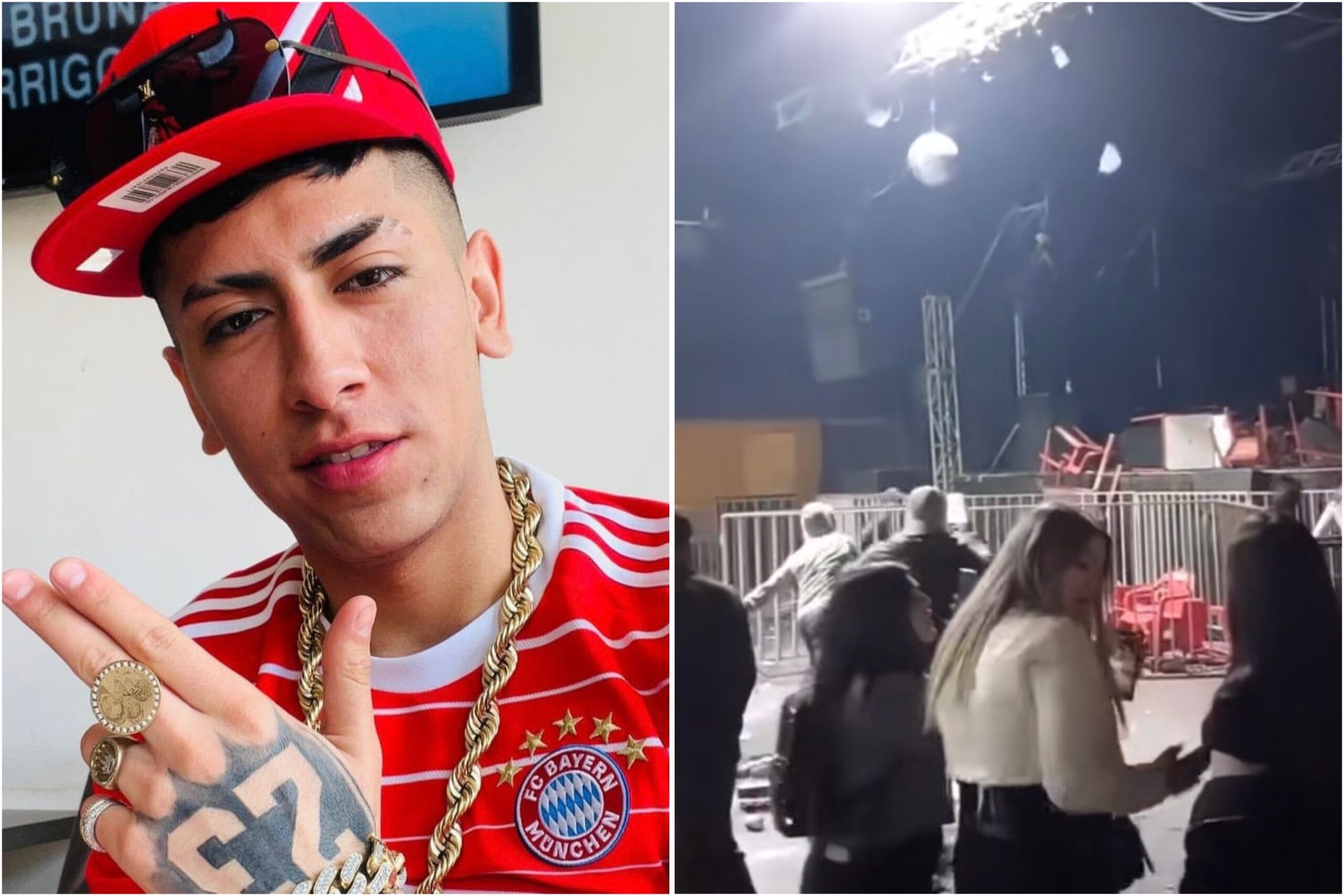 Lanzaron objetos al escenario: Fanáticos de Jordan 23 se enfurecieron tras suspender concierto en Talcahuano