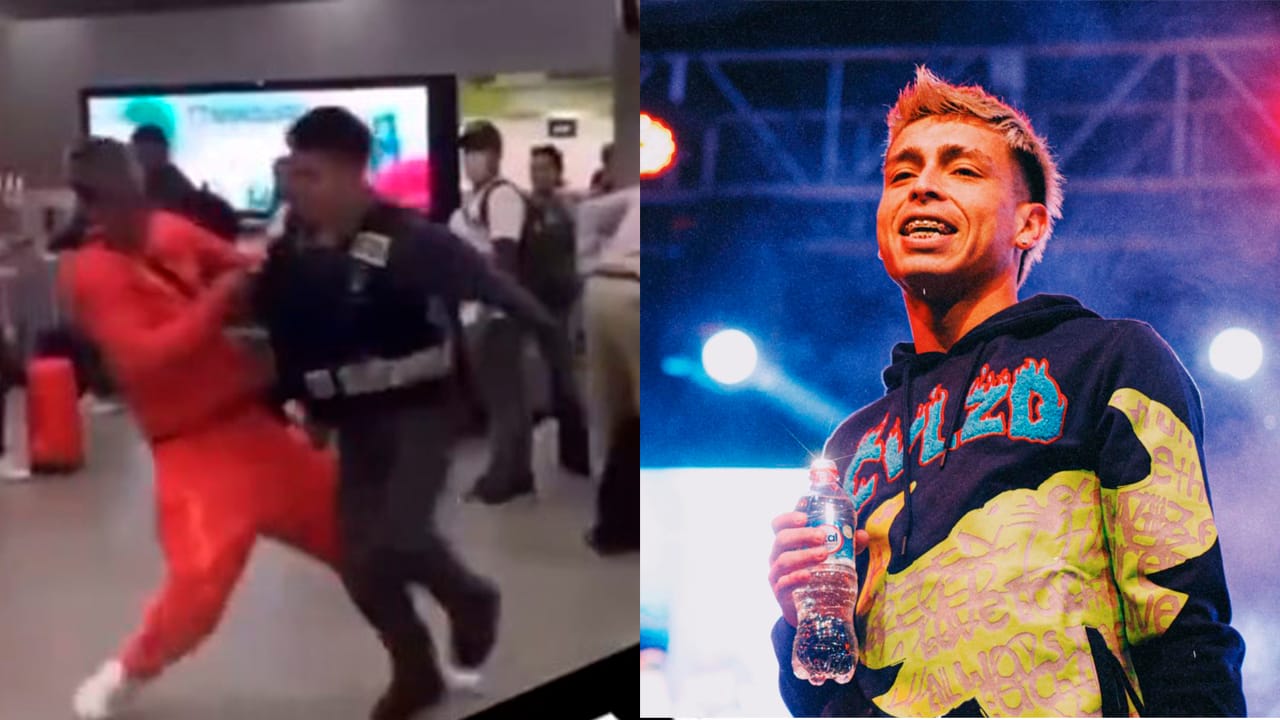 Cantante urbano AK4:20 fue grabado agrediendo a funcionario de aeropuerto