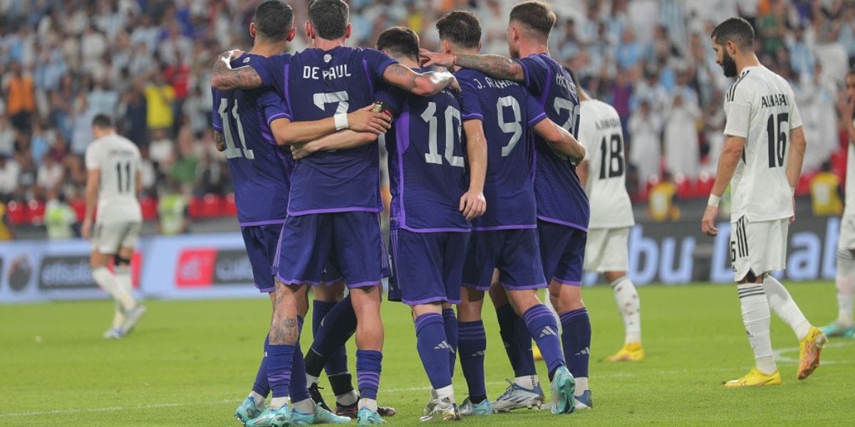 Llega a Qatar en gran forma: Argentina goleó a Emiratos Árabes
