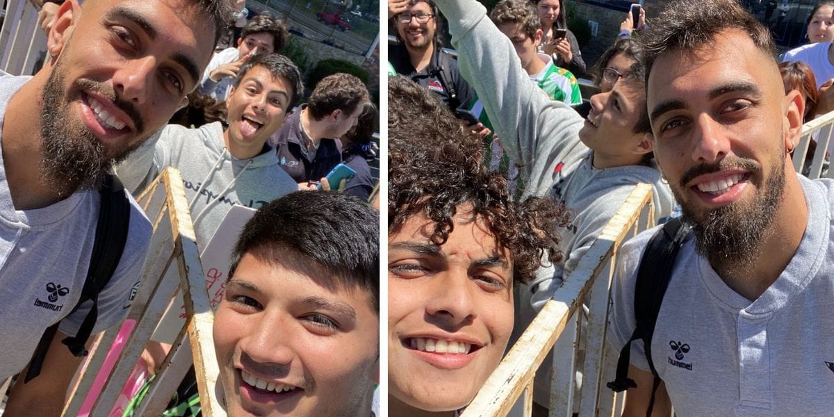 Hinchas disfrutan la llegada del Betis a Concepción: Todo listo para la fiesta del fútbol