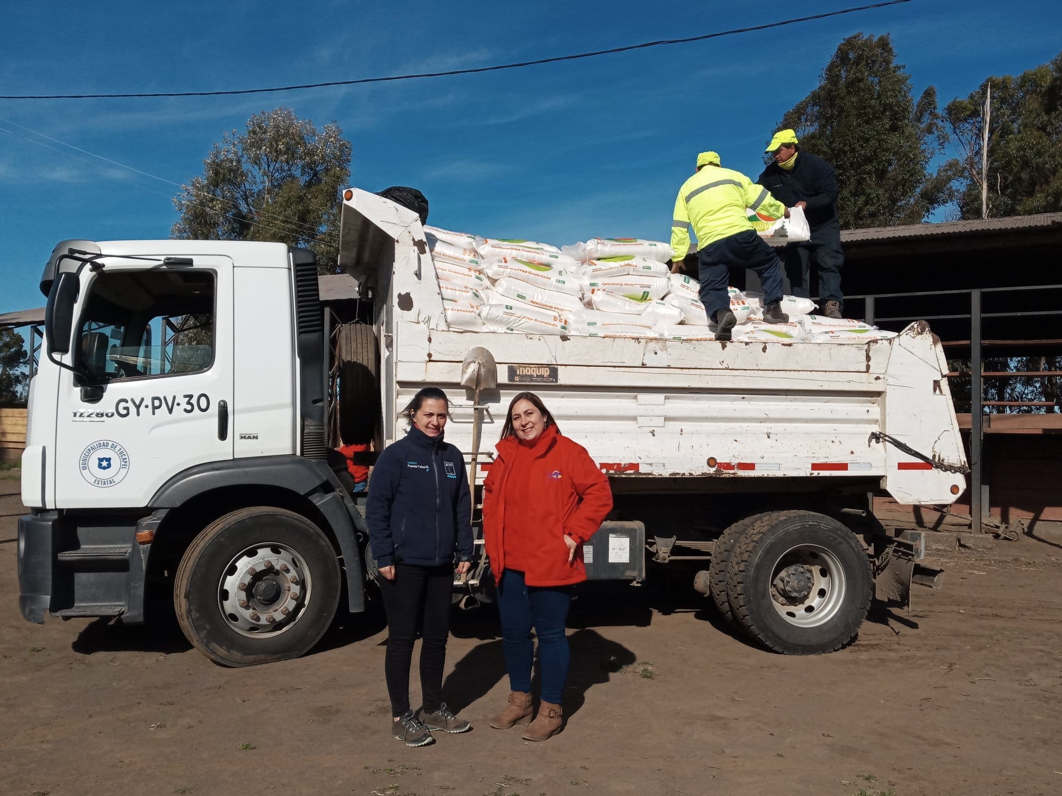 Finalizó la entrega de más de 65 mil sacos de fertilizantes a agricultores del Biobío
