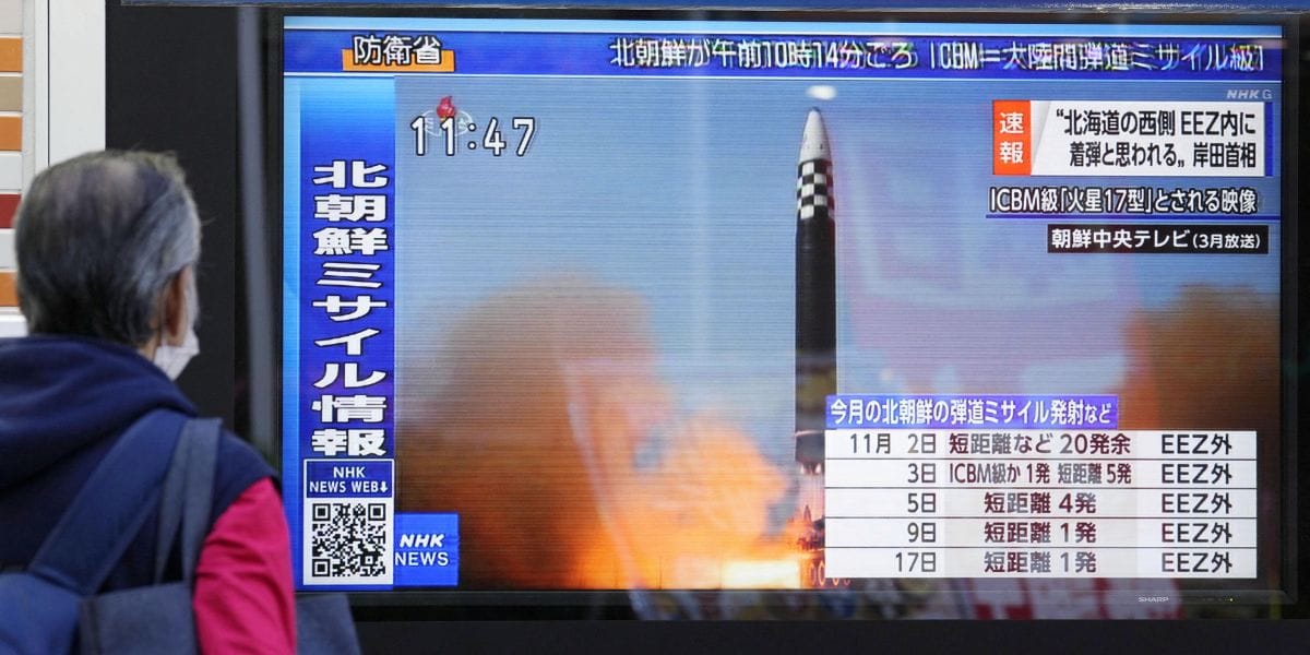 Corea del Norte lanzó presunto misil balístico intercontinental: Cayó cerca de Japón
