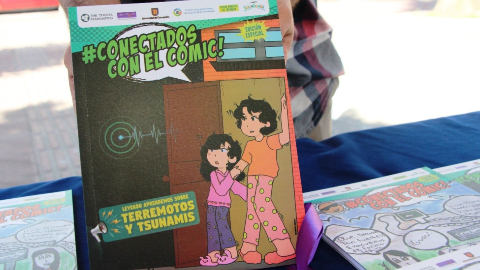 Un hito para Talcahuano: Lanzan tercer libro de comics sobre prevención en desastres