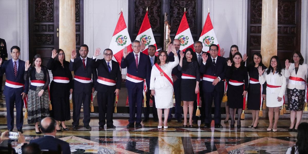 Es oficial: Presidenta Boluarte de Perú designó primer gabinete