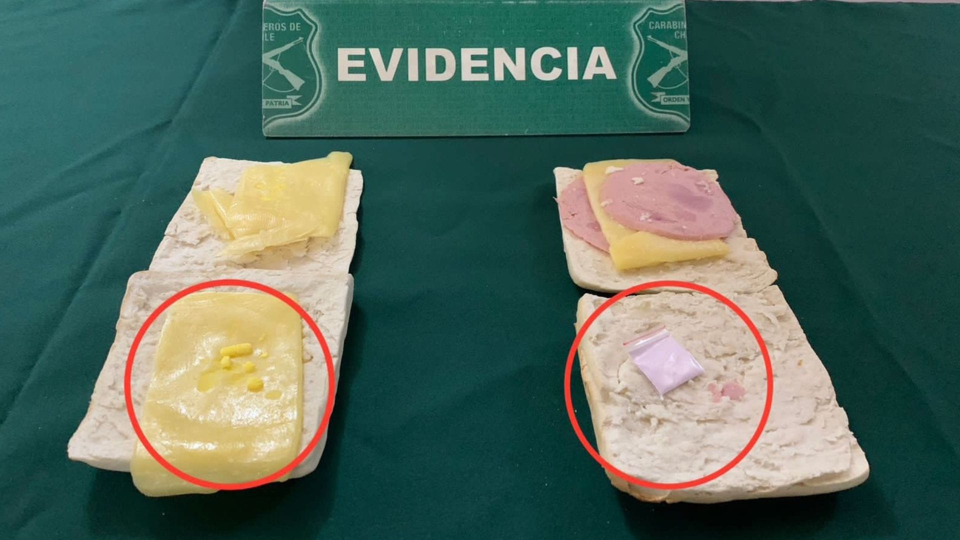 Sorprenden a mujer intentando ingresar droga en un pan con jamón en Cerrillos