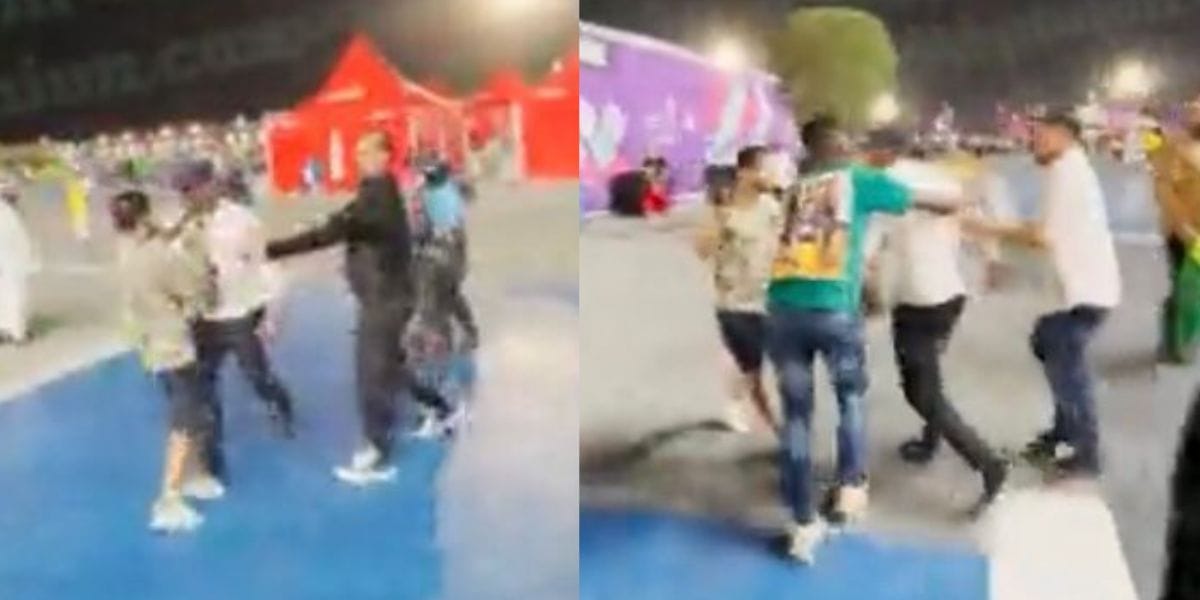 Polémica en el Mundial: Captan a Samuel Eto’o agrediendo a hincha cuando salía del estadio