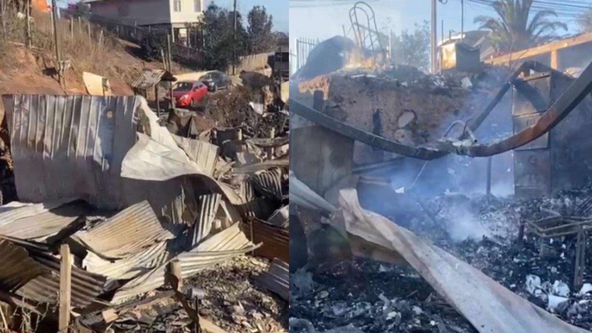 Incendio en Viña del Mar: Gobierno confirma un fallecido y 130 viviendas afectadas