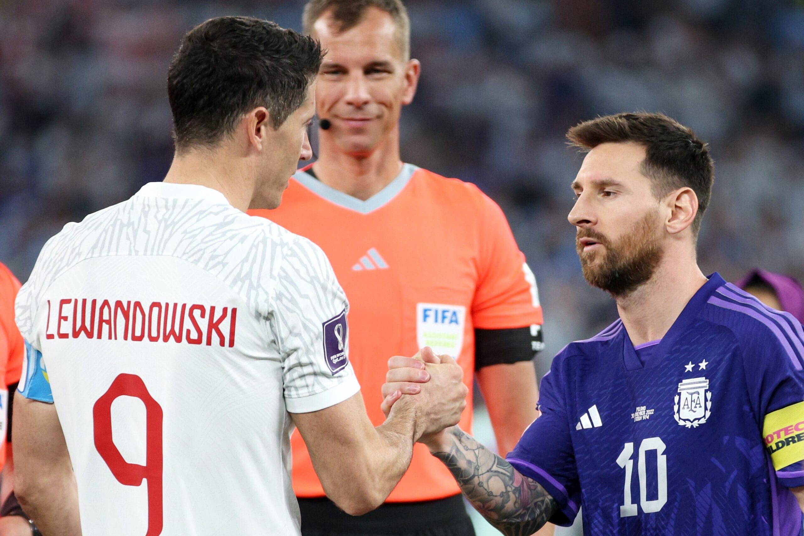 ¿Qué le dijo Robert Lewandowski a Lio Messi tras la victoria de Argentina a Polonia?