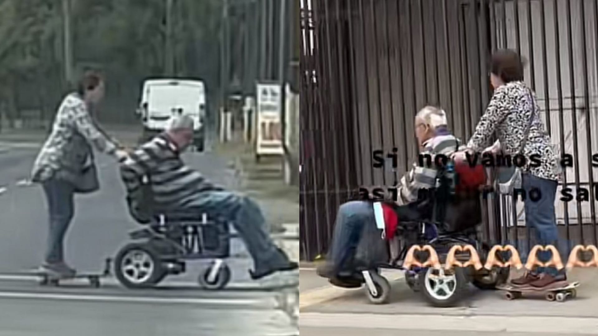 Adultos mayores se viralizan por particular forma de transportarse en Talcahuano