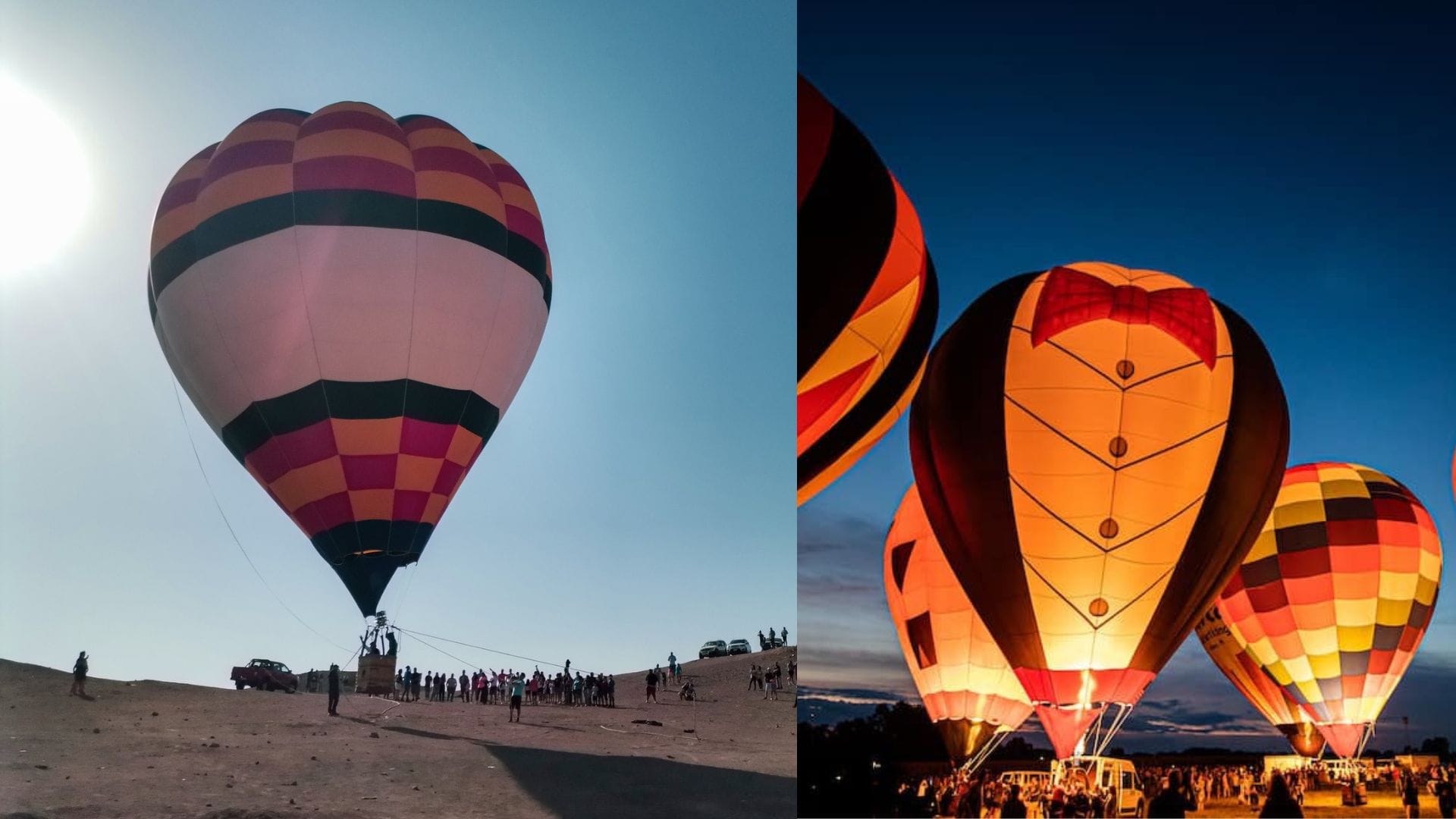 Arica recibió el 2023 con llamativo show de globos aerostáticos que embelleció el cielo