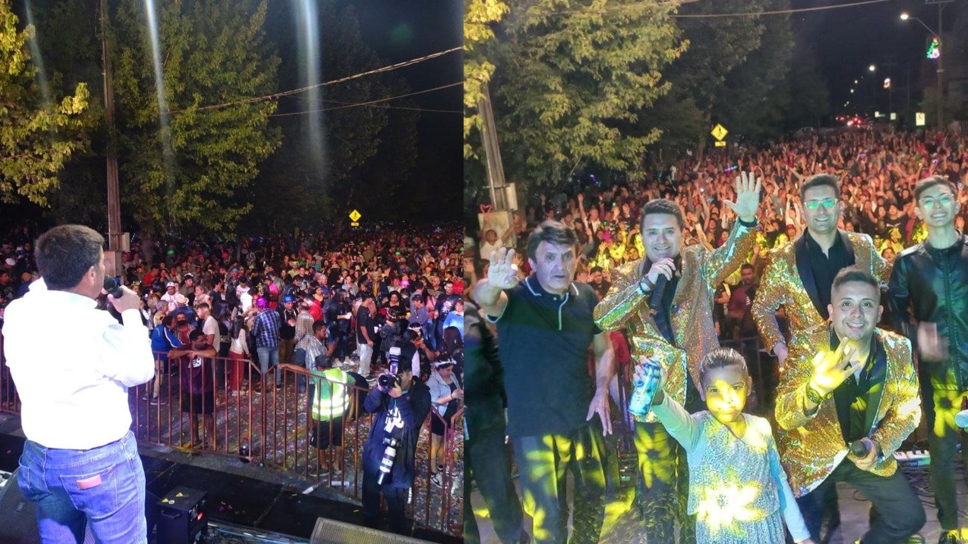 Con una masiva fiesta en la de plaza Quillón: Miles de personas dieron la bienvenida al 2023