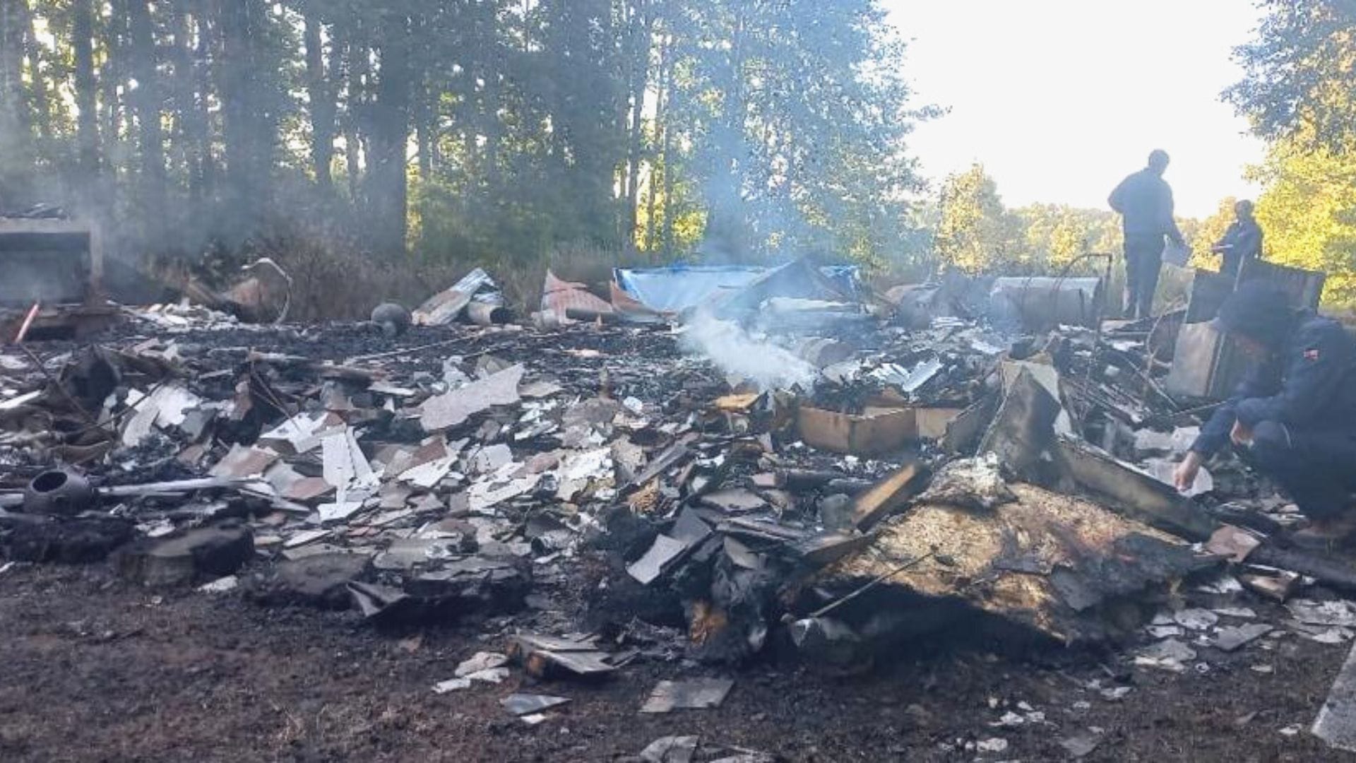 Reportan ataque incendiario en Lautaro: Vivienda resultó totalmente destruida