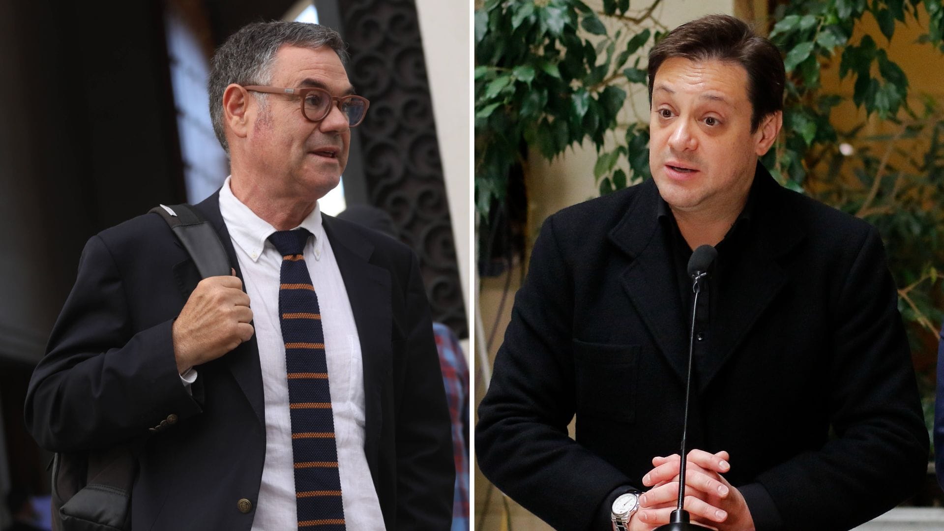 Ossandón y Rivas fueron los únicos parlamentarios de oposición que llegaron a la mesa de seguridad del Gobierno