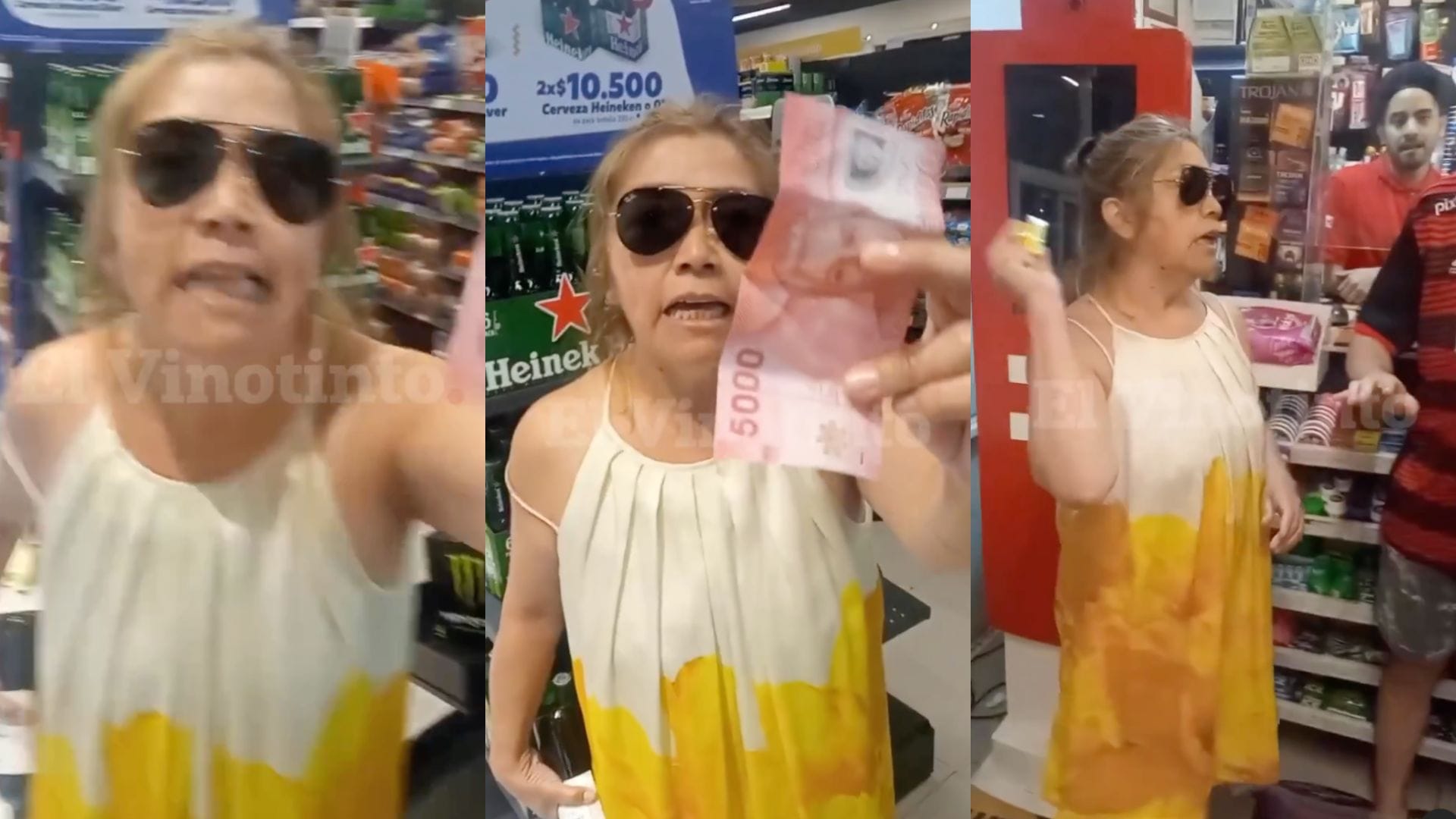 Graban violento ataque xenófobo contra venezolanos en tienda de Providencia: “Llegaron a invadir mi país”