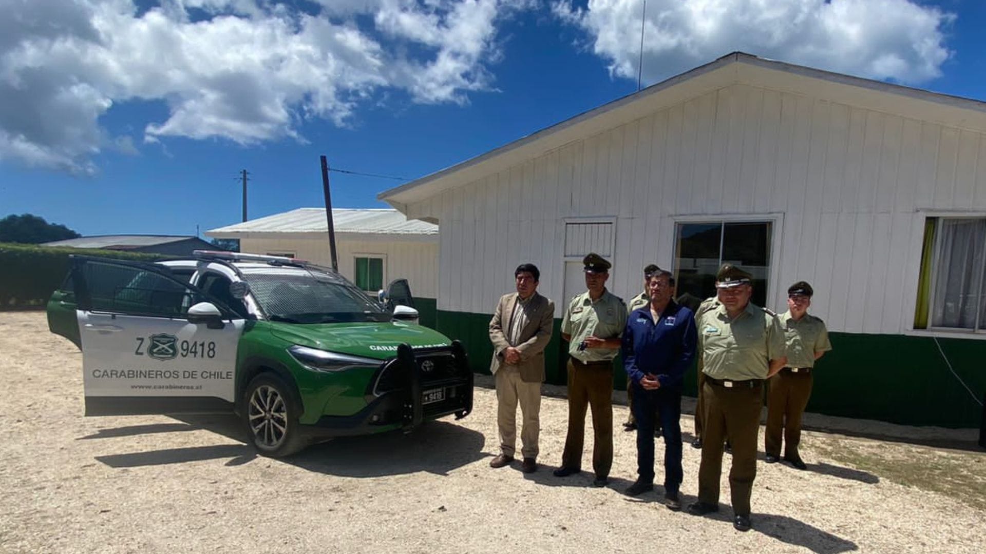 Isla Mocha ya cuenta con nuevo vehículo de Carabineros