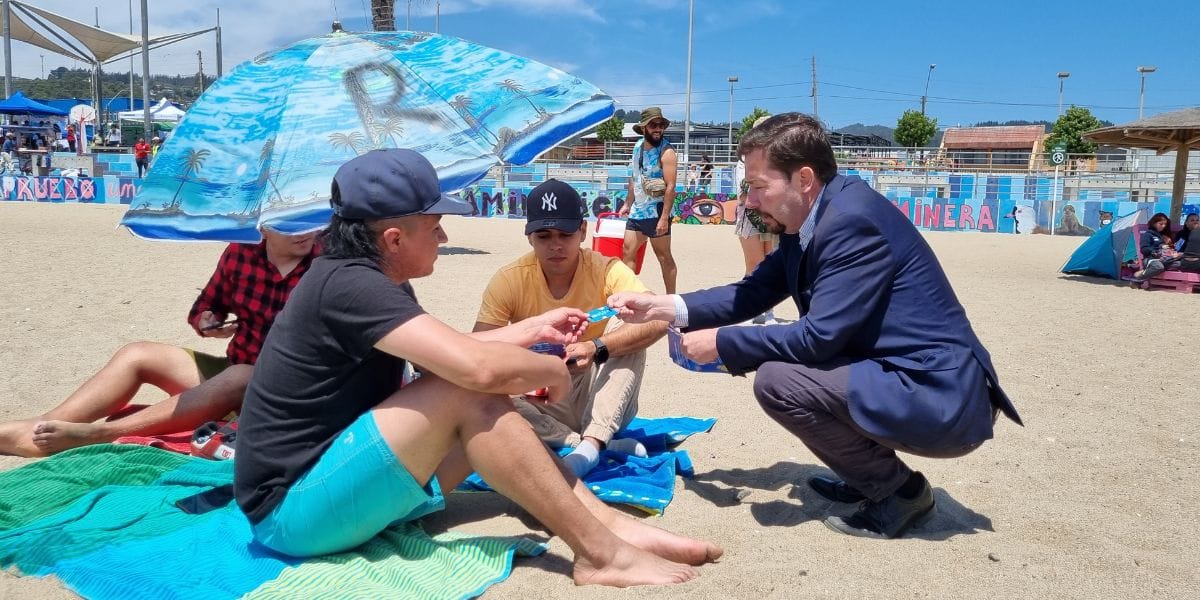 Lanzan campaña de verano para prevenir el consumo de alcohol y otras drogas en Penco