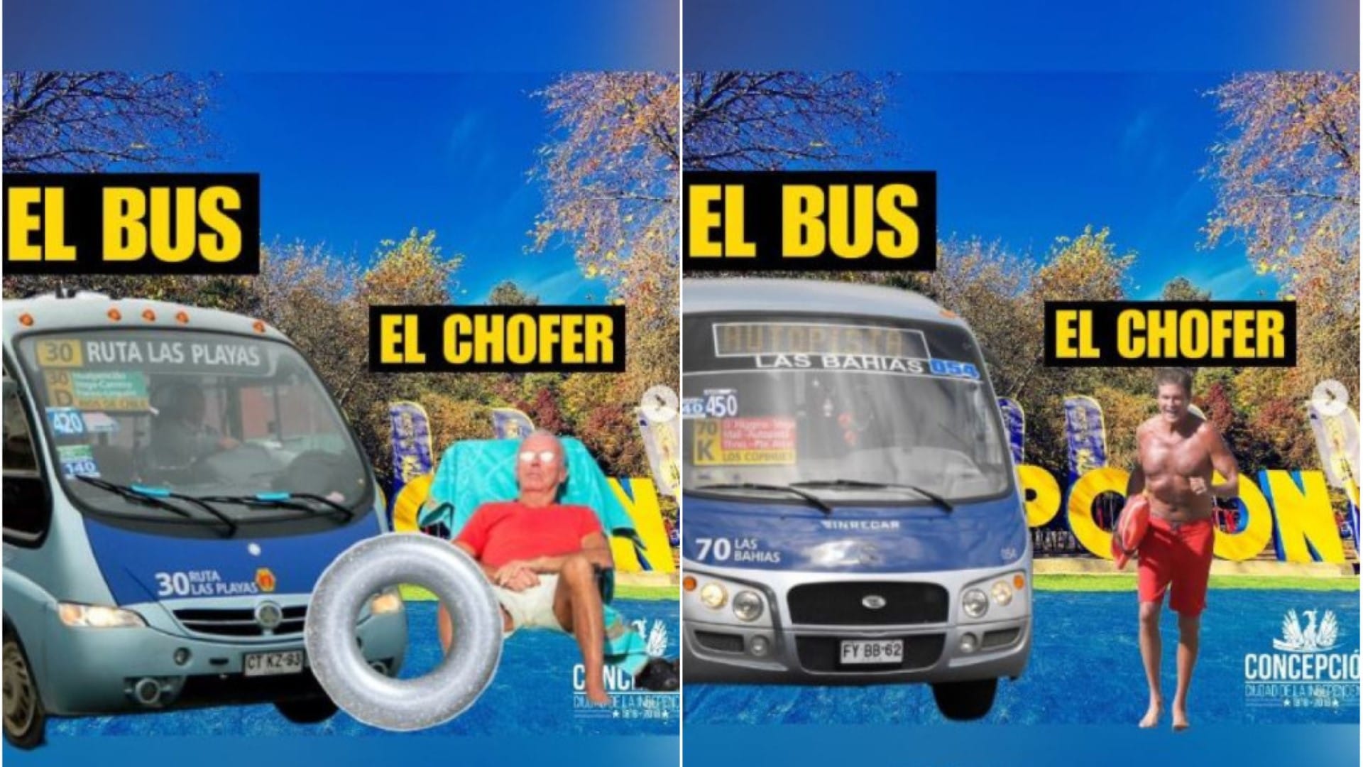 Memes sobre choferes de micros del Gran Concepción sacan carcajadas entre penquistas